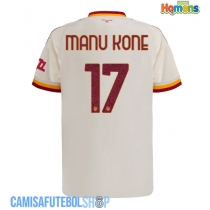 Camisa de time de futebol AS Roma Manu Kone #17 Replicas 2º Equipamento 2026-27 Manga Curta